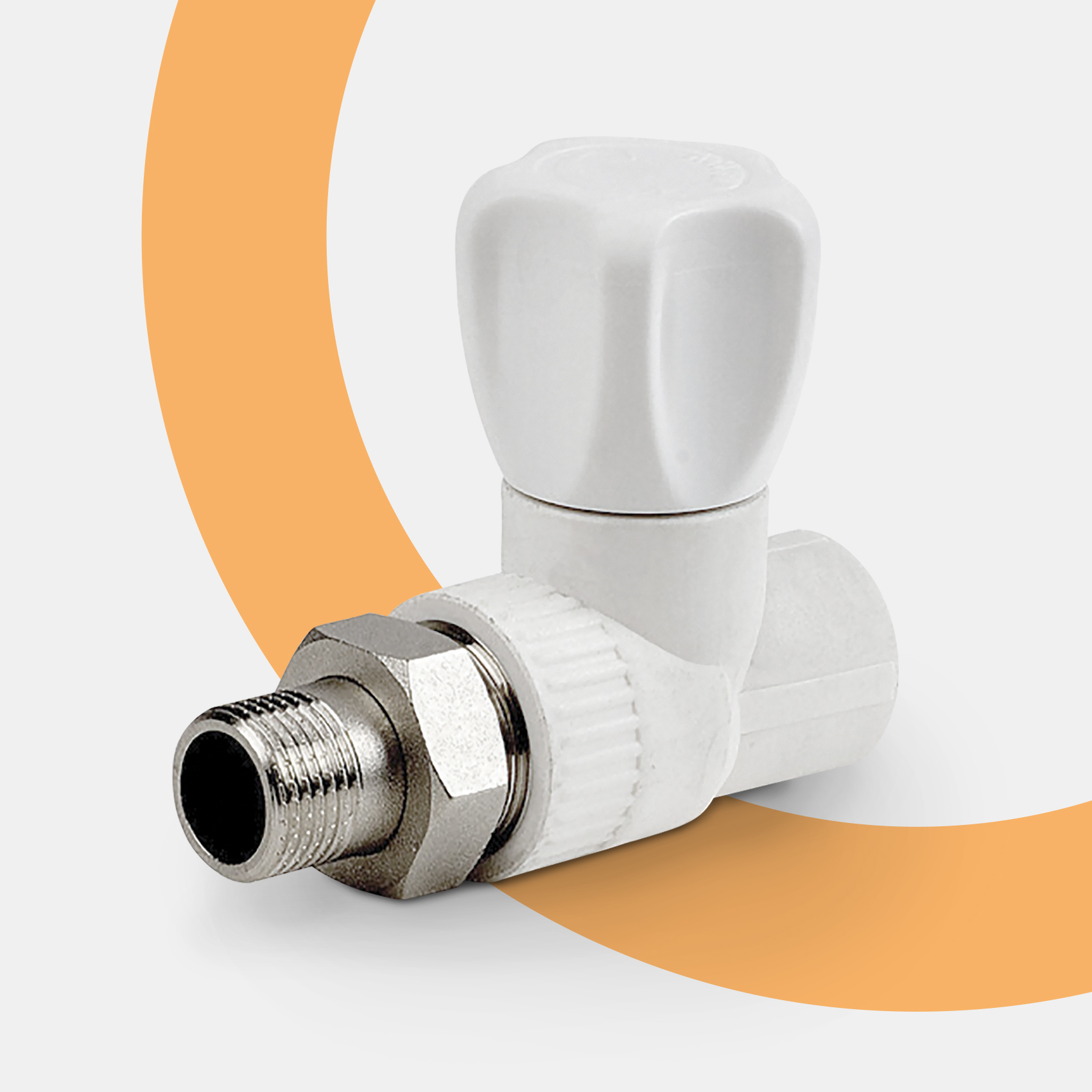 Полипропиленовые шаровые краны комбинированные