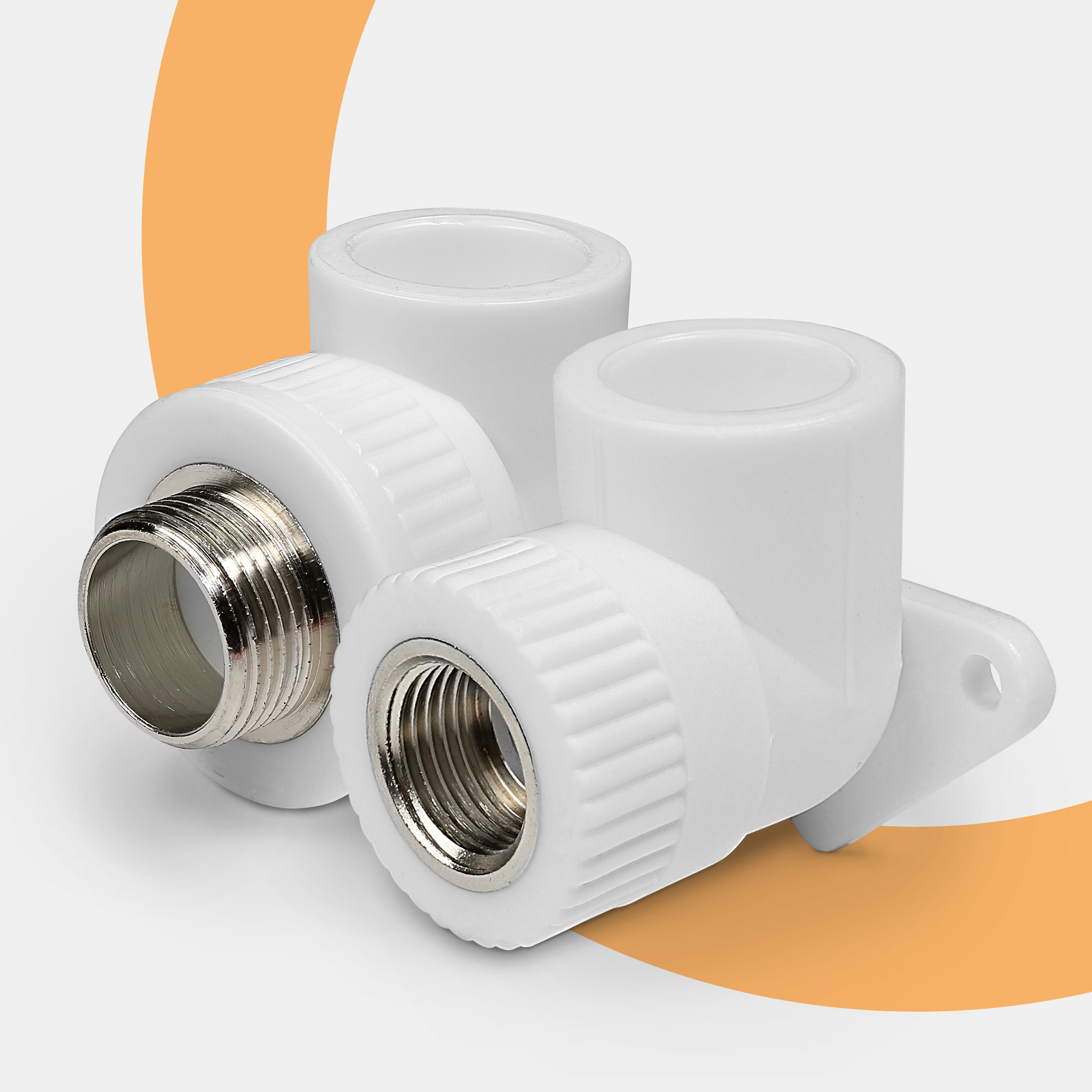 Угольники полипропиленовые комбинированные