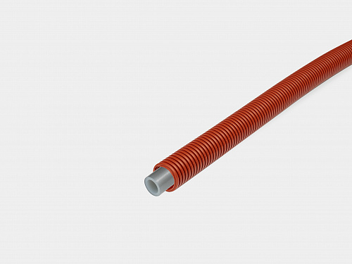 PE-Xa труба с EVOH D16х2,2 в гофре (красной) КОНТУР 100м