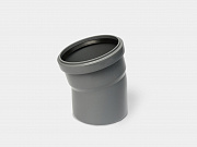 PP отвод канализационный D110х15° СТАНДАРТ КОНТУР