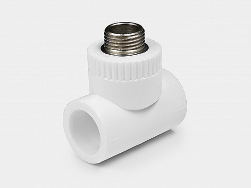 PP-R тройник комбинированный НР D25-1/2" КОНТУР