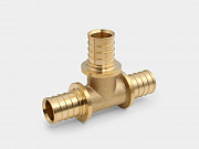 Тройник аксиальный латунный соединительный D32 (4,4)