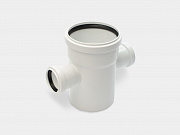 PP крестовина одноплоскостная канализационная малошумная D110х50х50/90° УЮТ КОНТУР