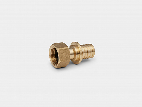 Муфта аксиальная латунная с накидной гайкой D20 (2,8) - 1/2" Контур-И