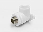 PP-R угольник комбинированный с креплением НР D25-1/2" КОНТУР